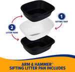 Arm and Hammer large litter pan 3 pan system layout