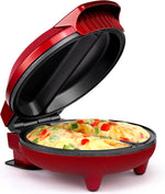 Holstein Housewares Stainless Steel 2 Section Omelet & Frittata Maker, Non Stick Coating, Easy To Clean, Indicator Lights, Compact Storage, Prepare Versatile Recipes in Minutes. 2 Portions, Black - Image 15