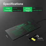 VIVOSUN seedling heat mat showing IP67 waterproof PVC material