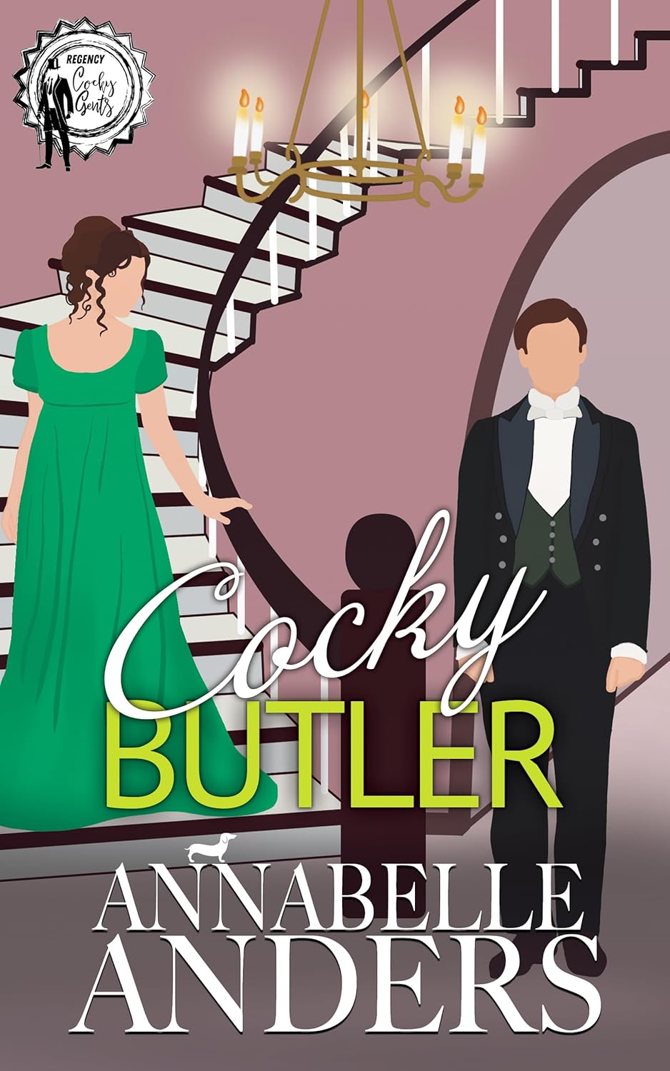 Annabelle Anders Cocky Butler book cover front view historical romance