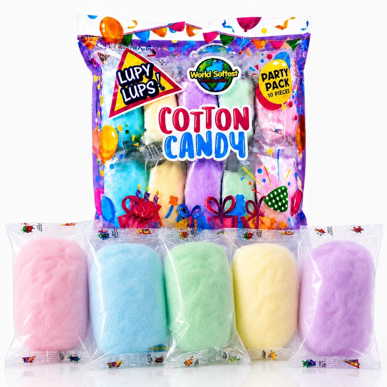 Lupy Lups Cotton Candy Party Pack front view