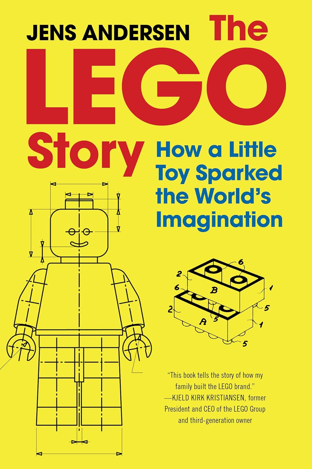 Jens Andersen The LEGO Story hardcover front view showing book cover design
