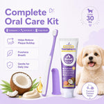VVHOMIFE purple cat and small dog silicone finger brush close up detailing the soft bristles