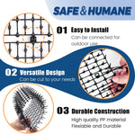 Close up of polypropylene spikes on Hmyomina cat mat