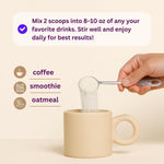 Micro Ingredients multi collagen powder mixed in glass of water