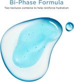 Clarins bi-phase serum texture dispensed on skin surface