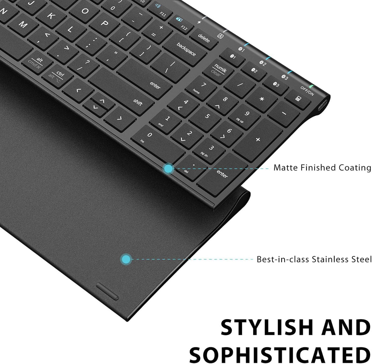 iClever bluetooth keyboard multi-device setup with tablet and phone