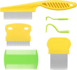 Cat & Dog Grooming Set - Fine Tooth Comb For Grooming And Removing Dandruff Flakes Remove Float Hair Tear Marks (pink) - Image 11
