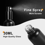 Close-up of the durable spray head on the glass mister