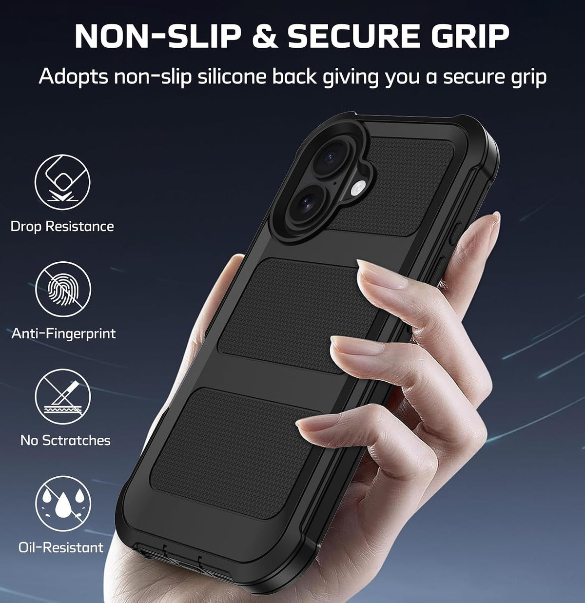Stroson military grade case close up of corner drop protection