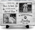 Personalized Cat Memorial Stone, Headstones Gift for Cat Lovers, Loss of Sympathy Gifts with Customizable Photo Prints, Name, Years, Background Color - Image 11