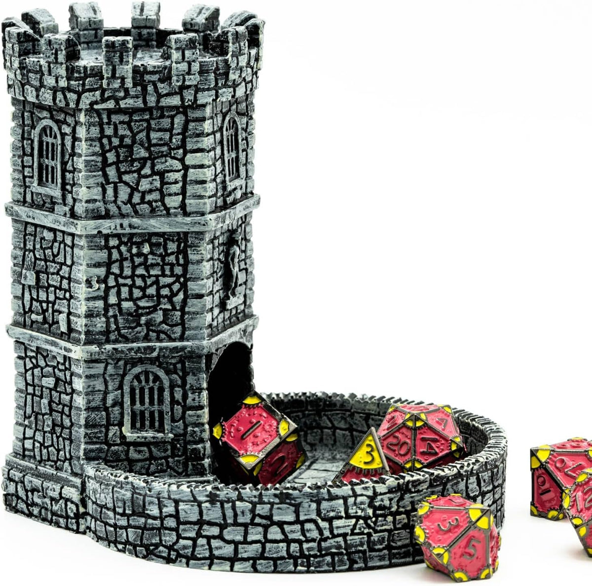 KSNDie castle dice rolling tower front view