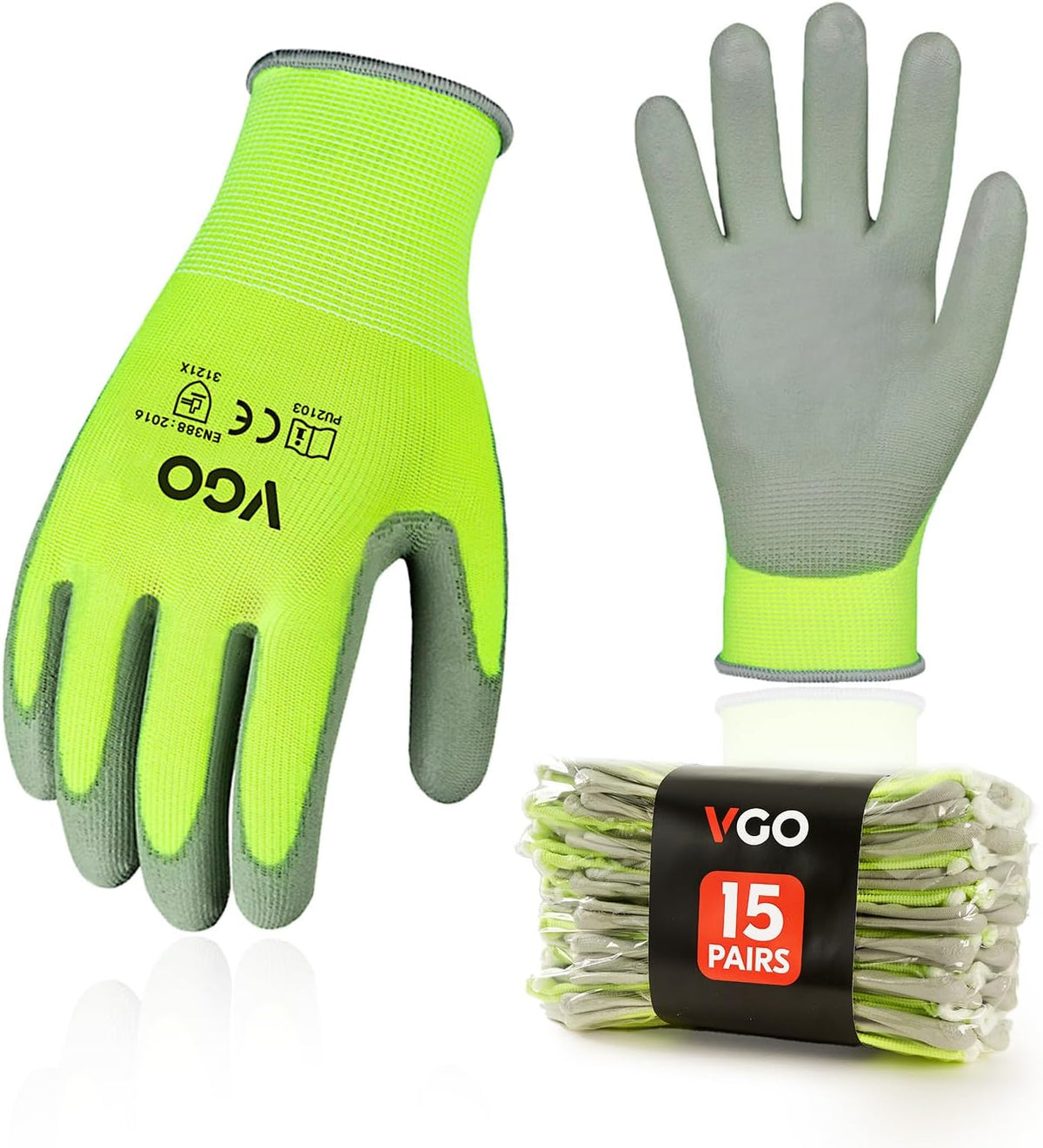Vgo safety work gloves front view for industrial use