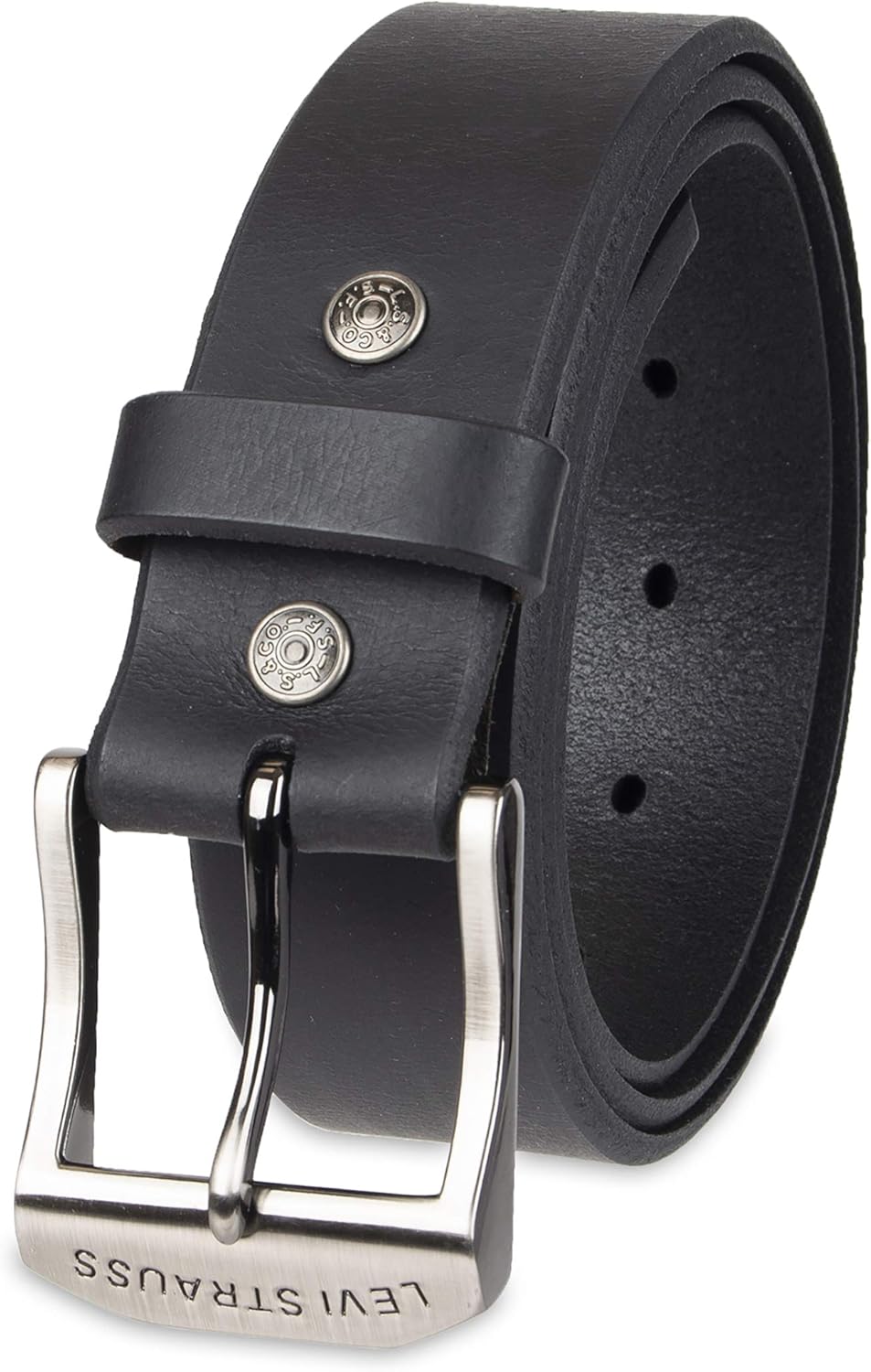 Levis men casual leather belt folded view