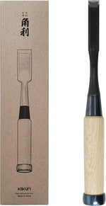 KAKURI Japanese Mortise Chisel for Woodworking 3/8" (9mm), Made in JAPAN, Professional Wood Chisel Oire Nomi (Hand Forged), Japanese White Steel No.2 Blade, White Oak Wood Handle - Image 11