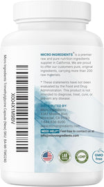 Micro Ingredients TMG 2000mg, 240 Capsules | Double Strength Betaine Anhydrous Trimethylglycine* | Non-GMO, Gluten Free - Image 9
