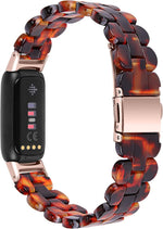 AISPORTS Resin Band Compatible for Fitbit Luxe Band for Women Men, Stylish Slim Lightweight Resin Bracelet Stainless Steel Metal Buckle Replacement Band for Fitbit Luxe Fitness and Wellness Tracker - Image 13