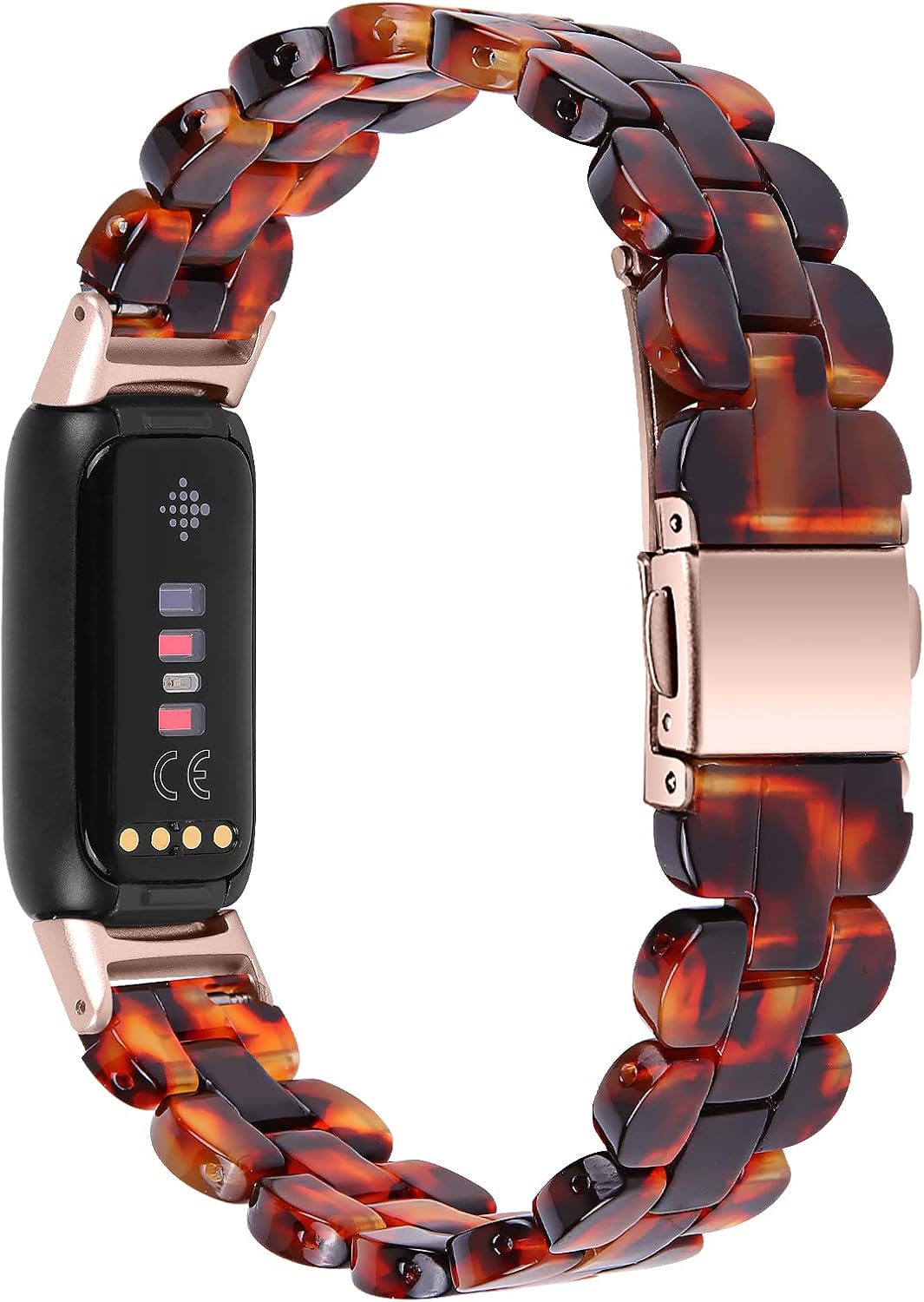 AISPORTS Resin Band Compatible for Fitbit Luxe Band for Women Men, Stylish Slim Lightweight Resin Bracelet Stainless Steel Metal Buckle Replacement Band for Fitbit Luxe Fitness and Wellness Tracker - Image 13