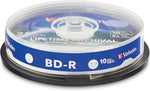 Verbatim 25-pack Blu-ray media disc top surface detail