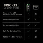 Brickell Men's Purifying Charcoal Face Wash full size container