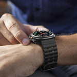 Side profile showing the durable buckle and secure clasp.
