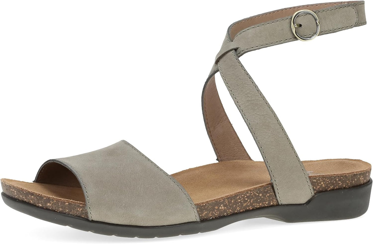 Dansko women's Rafferty sandal front view showing leather upper