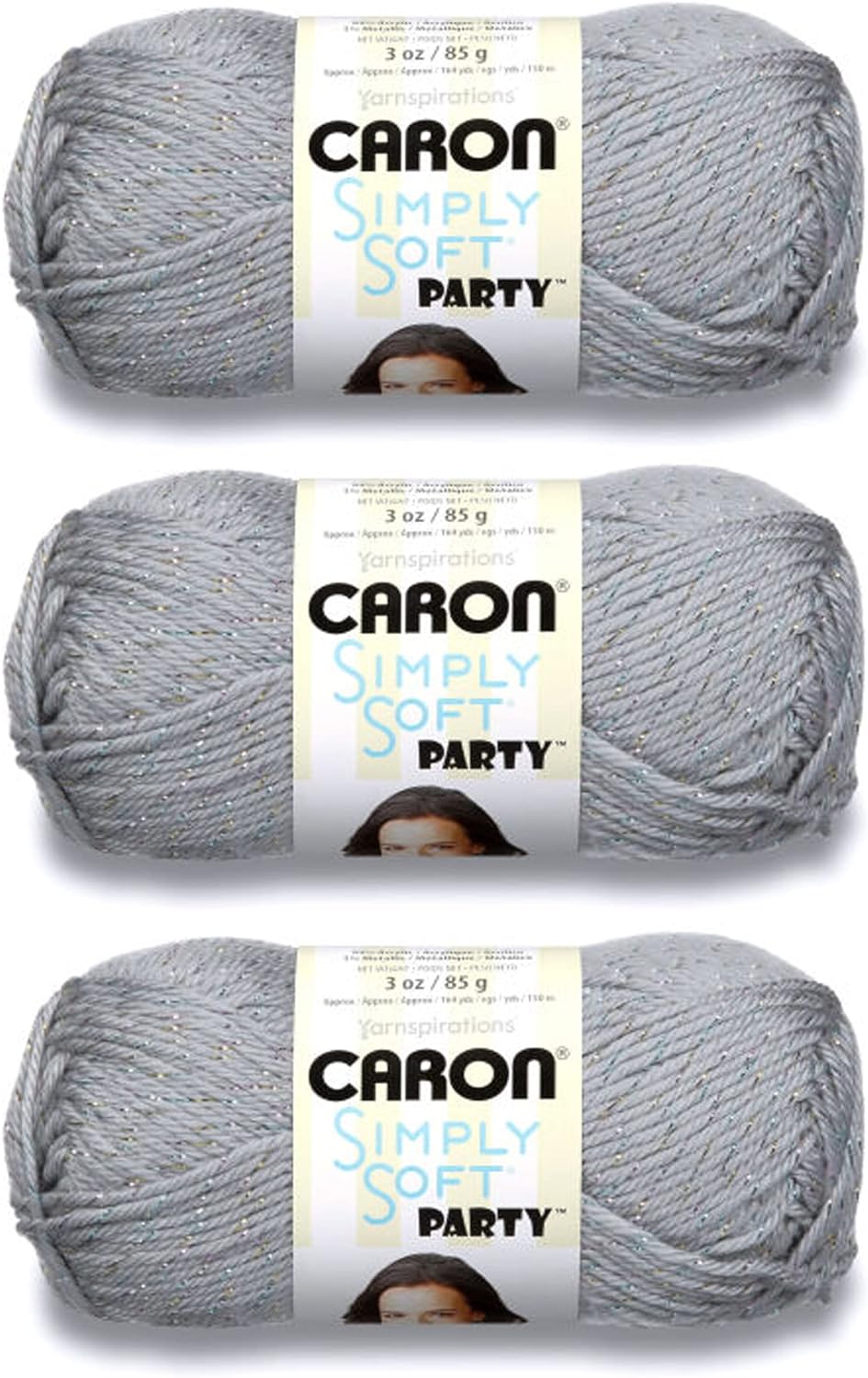 Caron Simply Soft Times Square Stripes Yarn - 3 Pack of 141g/5oz - Acrylic - 4 Medium (Worsted) - 235 Yards - Knitting/Crochet - Image 14
