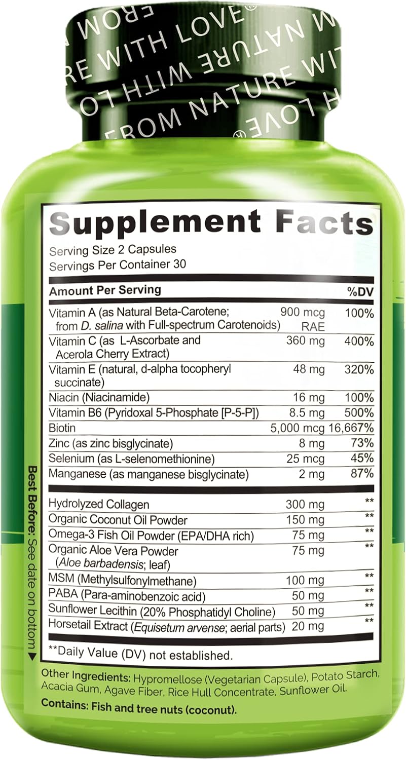 Naturelo multivitamin capsule supplement facts label close up
