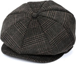 jerague Wool Newsboy Cap for Men Women - Classic Vintage Gatsby Lvy Cabbie Hat Flat Beret Cap Adjustable Size - Image 11