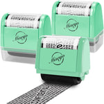 Miseyo Wide Roller Stamp Identity Theft Stamp 1.5 Inch Perfect for Privacy Protection - Yellow - Image 12