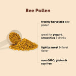 Micro Ingredients bee pollen granules in a bowl with superfood ingredients
