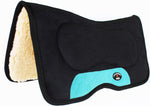 Challenger Western Contoured Fleece Padded Saddle Pad front view equestrian equipment