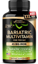 Nutraharmony Bariatric Multivitamin front view bottle packaging