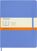 Moleskine Classic soft cover notebook front view in light blue
