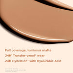 Clarins full coverage foundation glass bottle design