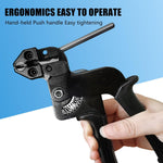 CLFCZYCXD heavy duty cable tie tool in use