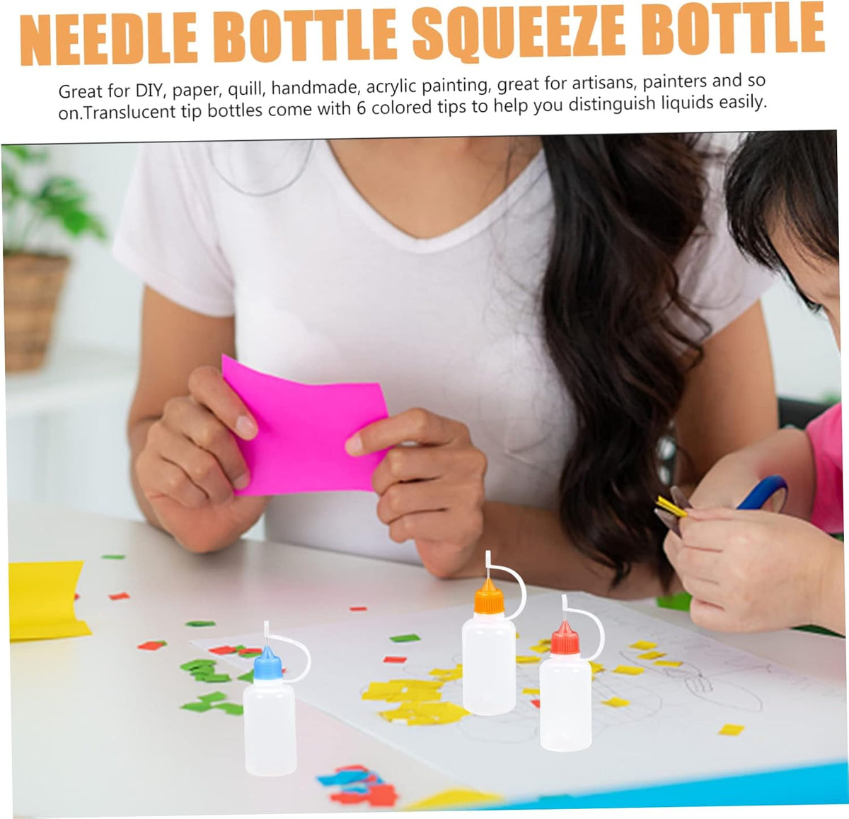 SEWACC 18pcs Long Needle Oil Bottle Glue Squeeze Bottle Dispenser Applicator with Tip Liquid Stainless Steel Pointed Mouth - Image 9