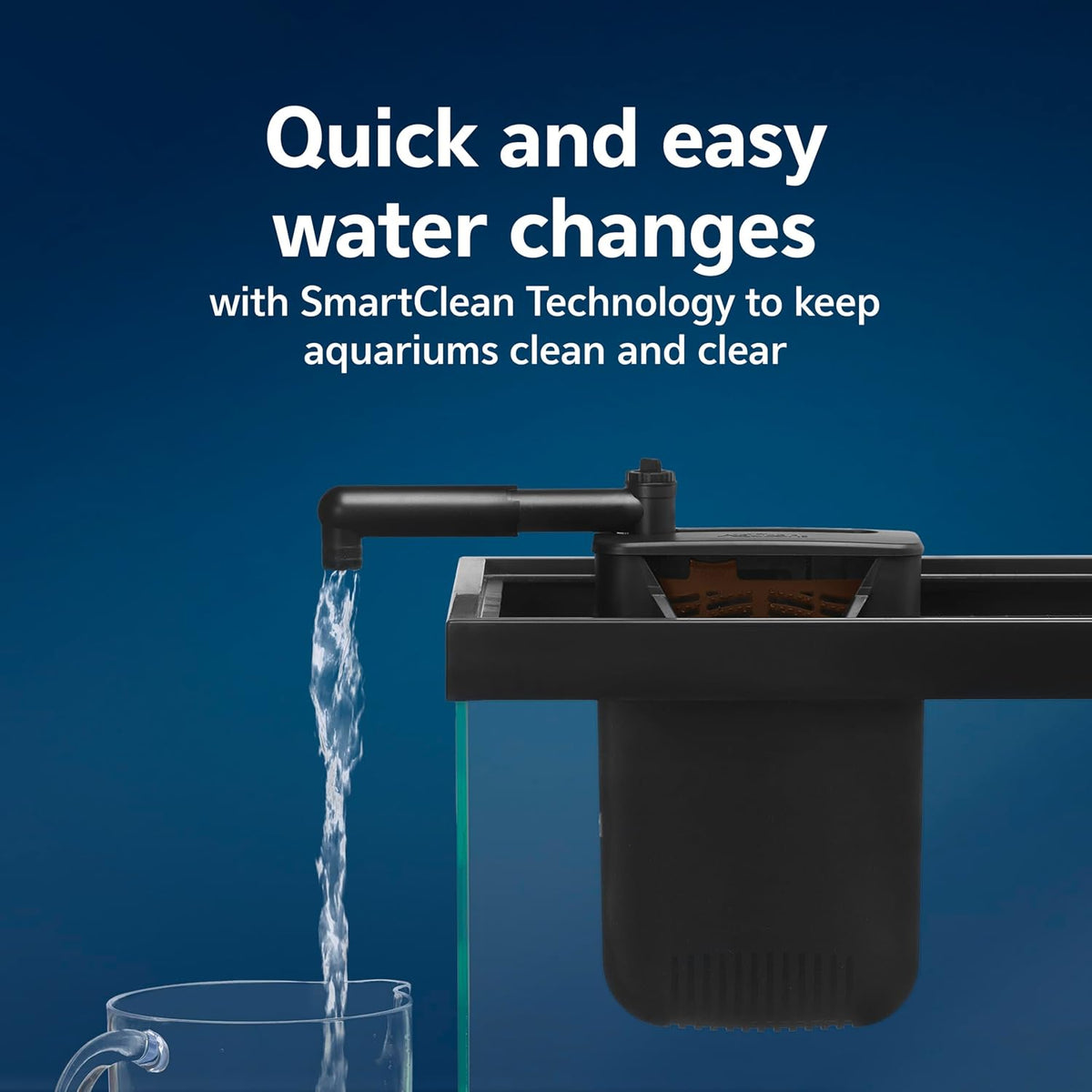 Aqueon SmartClean filter packaging and box overview
