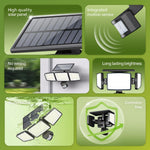 Philips 1200lm floodlight mounted on an outdoor wall demonstrating wide illumination coverage.
