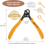 The Beadsmith wire looping pliers open jaw