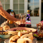Ribena British blackcurrant concentrate bottle close up