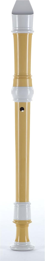 Yamaha YRS-402B recorder middle and foot joints showing tone holes