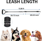 Sonqueen three way interchangeable dog lead laid out flat to show full length components