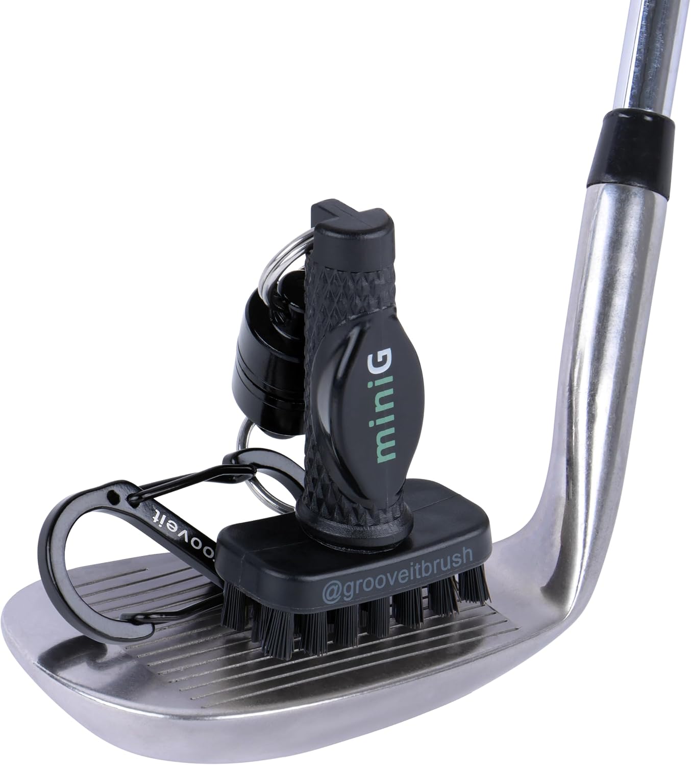 Grooveit mini g dry scrubber golf brush front view