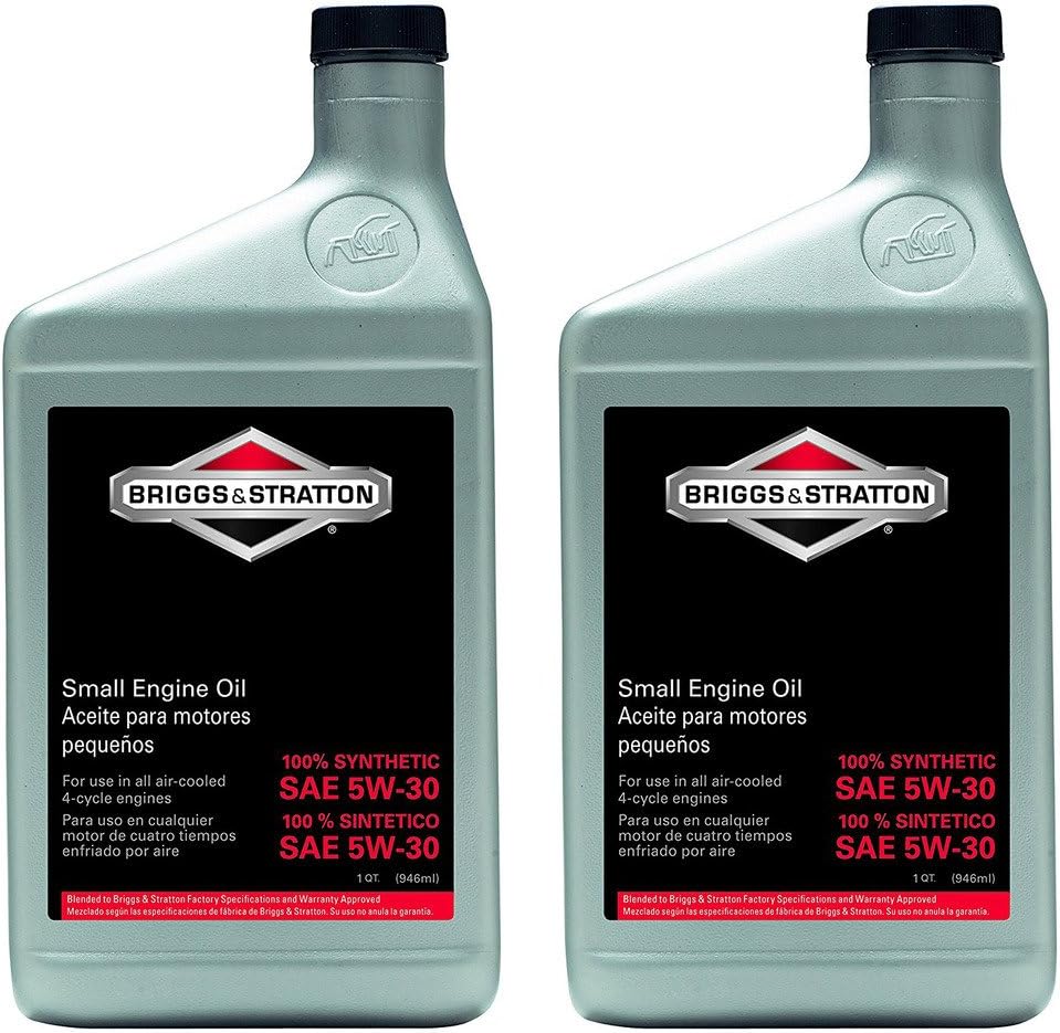 Briggs and Stratton 100074 synthetic oil front view genuine small engine lubricant