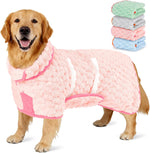 Glittme super absorbent dog bathrobe front view