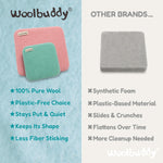 Woolbuddy eco friendly wool pad side profile
