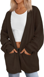 Lillusory oversized cardigan front view