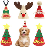 10 Pcs Dog Birthday Hat Set for Small Medium Dogs Cat Puppies, Mini Party Hat with Adjustable Headbands, Cute Pet Hat with Pompons for Birthday Christmas Party Decoration Accessories (Large 5 Inch) - Image 11