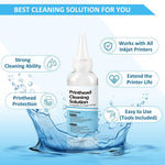 Back label view of Wawocs printhead cleaning liquid bottle